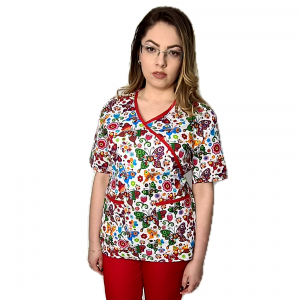 salesman Explicit Souvenir Bluze imprimate bumbac - Medical Dress
